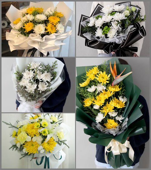 河北张家口蔚县草沟堡乡白事花束代送